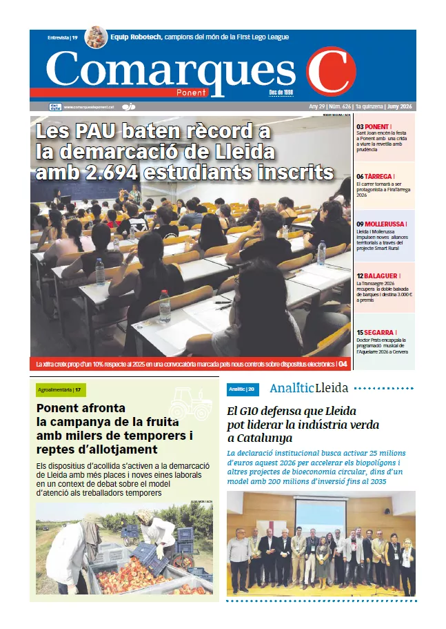 Portada de Comarques de Ponent 626