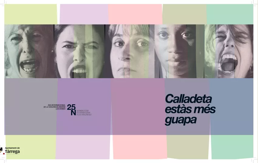 Tàrrega reivindica el 25N amb la campanya 'Calladeta estàs més guapa'