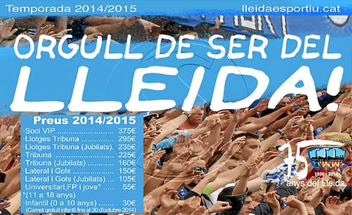 El Lleida vol superar els 3.000 socis