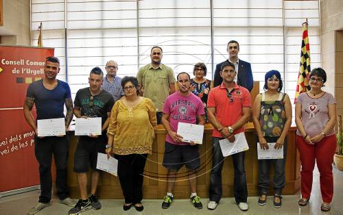 El consell de l'Urgell entrega els diplomes de dos plans d'ocupació