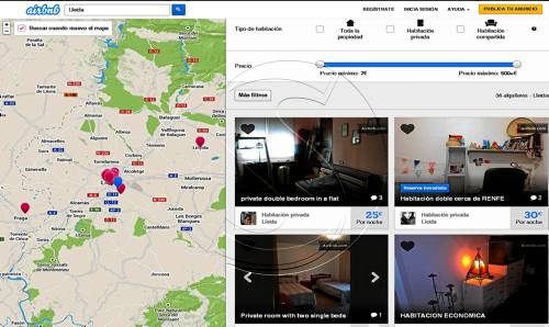 Sanció exemplar a un portal web per oferir habitacions turístiques, il·legals, 17 a Lleida