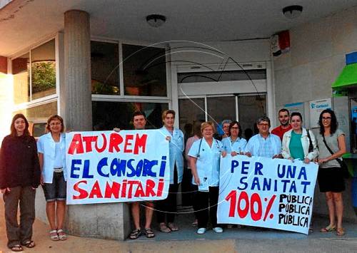 La Marea Blanca prepara tancades per al dia 23 en contra del consorci