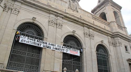Acció a la Catedral contra la llei d'avortament
