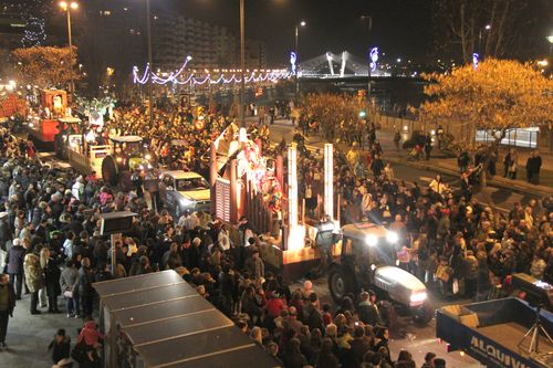Els Reis Mags arriben a la ciutat de Lleida amb la Garrefeta