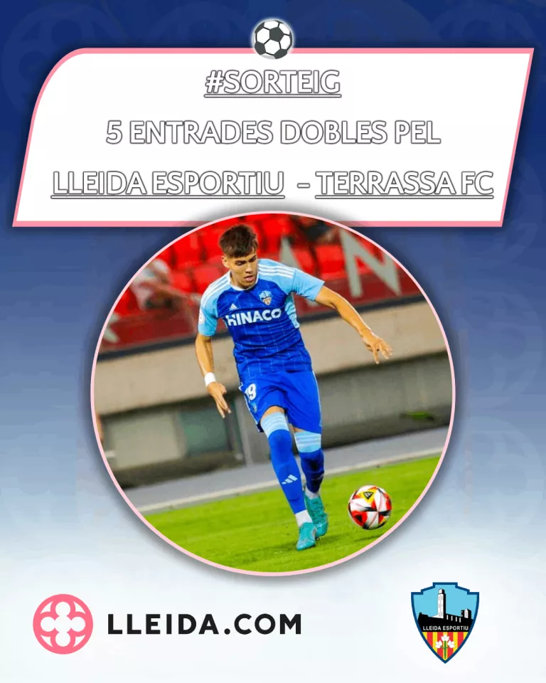 Sorteig 5 Entrades Dobles pel Lleida Esportiu - Terrassa FC