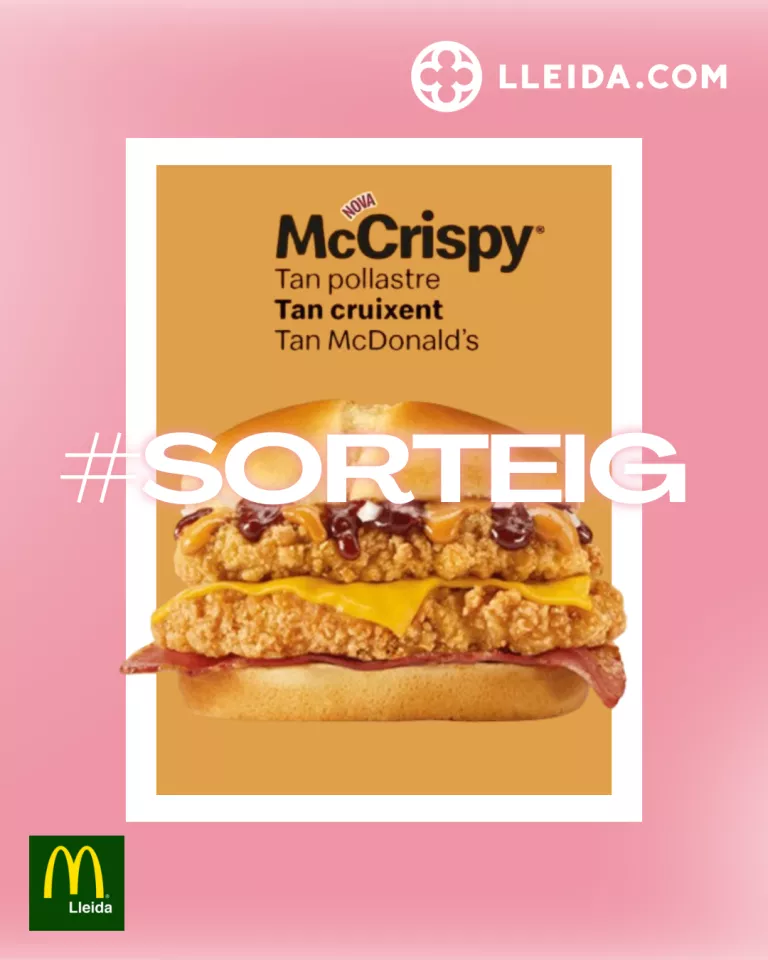 Sorteig de 10 McCrispy® BBQ & Bacon Doble a McDonald's Lleida