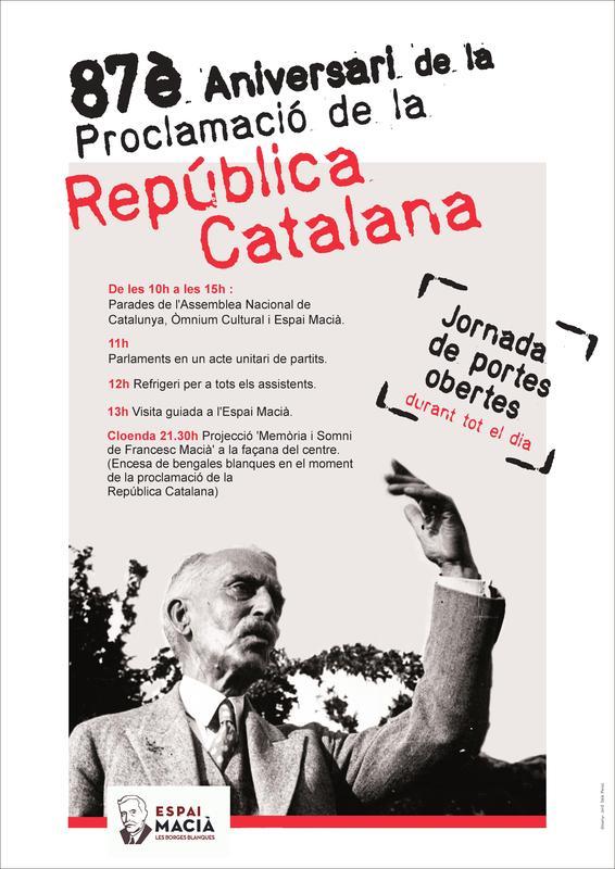 87è Aniversari de la Proclamació de la República Catalana