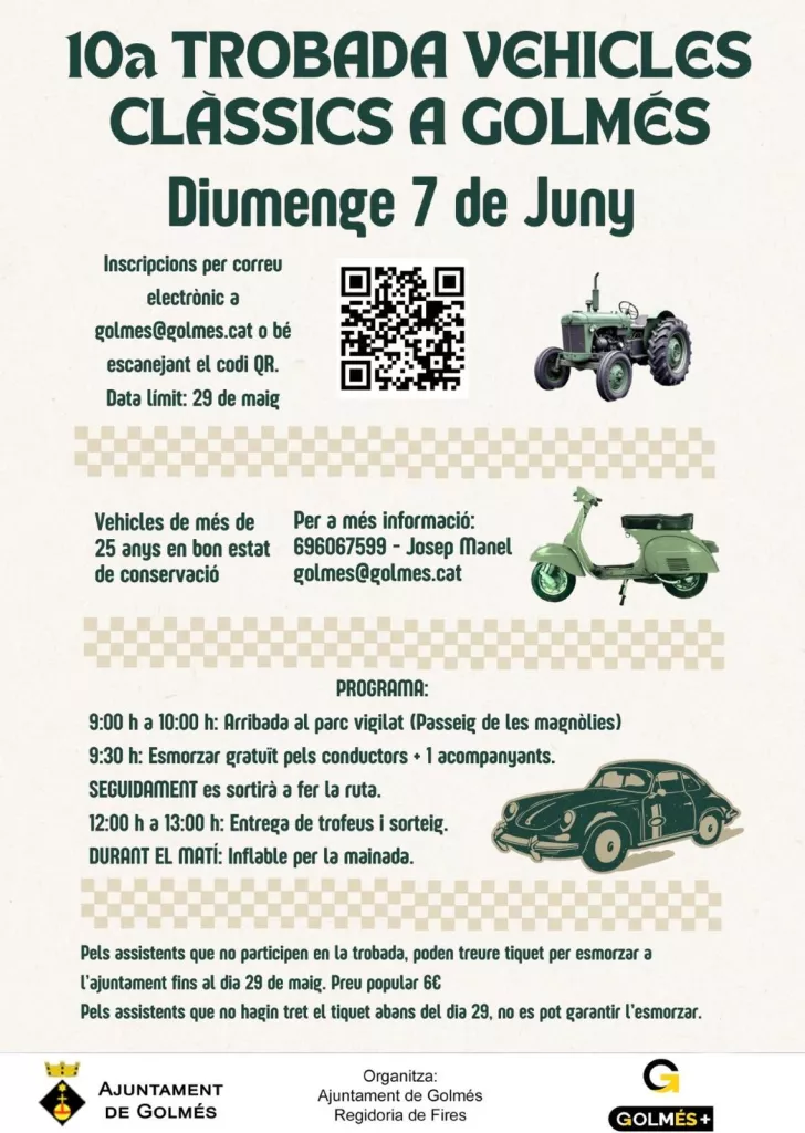 10a Trobada de Vehicles Clàssics a Golmés