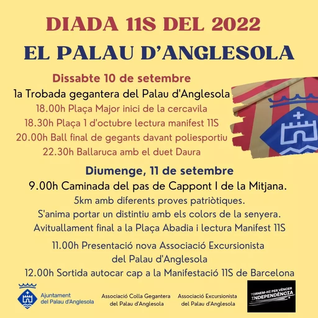 La Diada 11S al Palau d'Anglesola