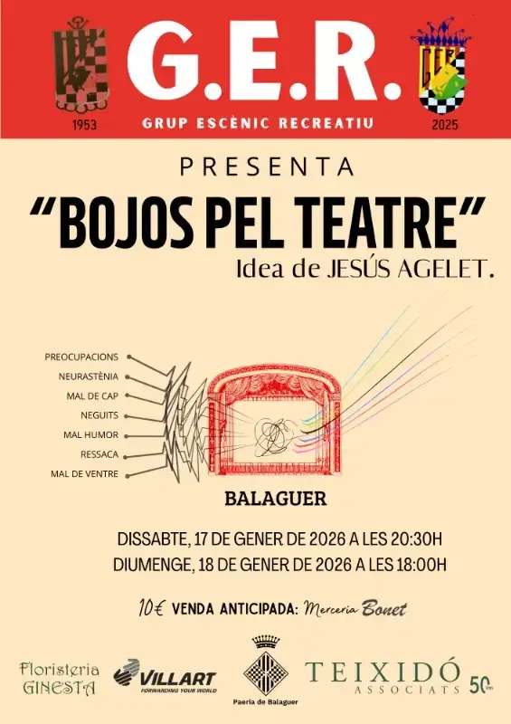 Teatre: ‘Bojos pel Teatre’ de Jesús Agelet