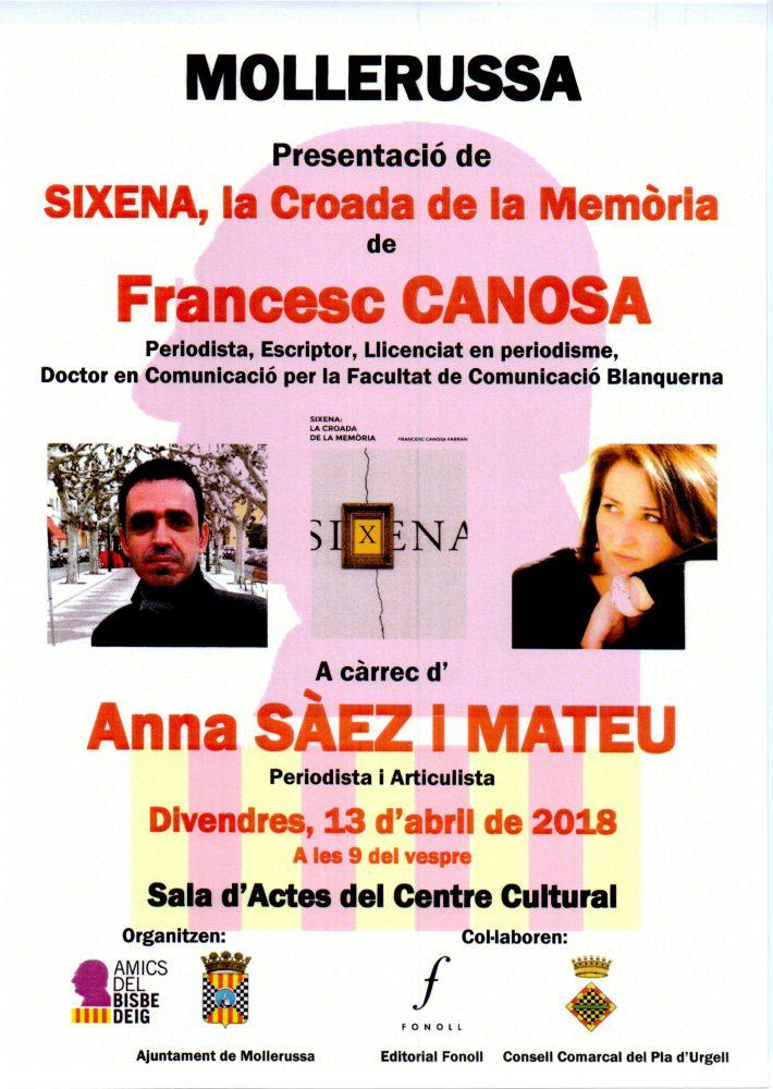 Presentació del llibre 'Sixena, la Croada de la Memòria'