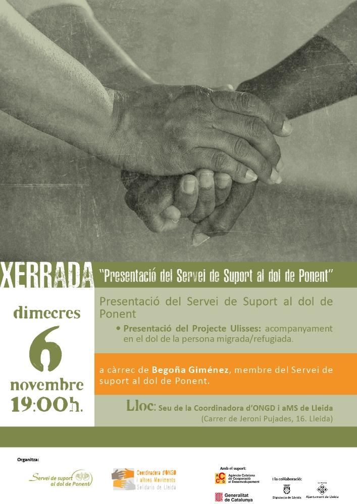 Xerrada Presentació del Servei de Suport al Dol de Ponent