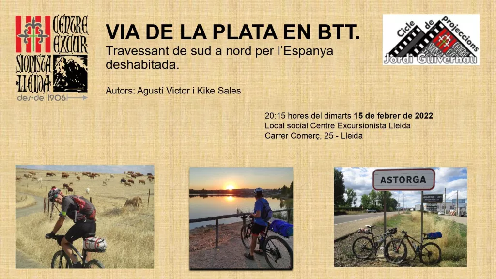 VIA DE LA PLATA EN BTT - Cicle de Projeccions Jordi Guivernau