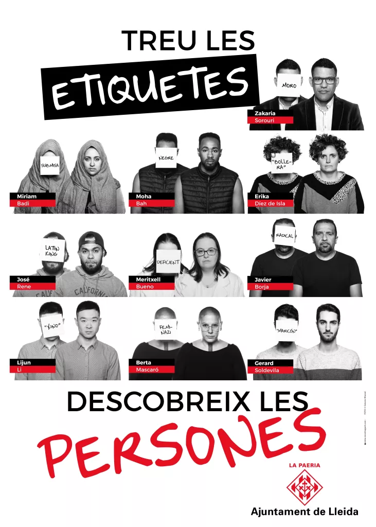 Treu les etiquetes, descobreix les persones