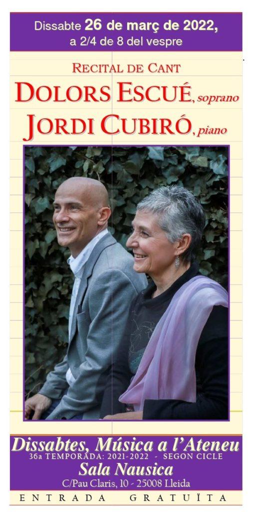 Concert amb Dolors Escué i Jordi Cubiró