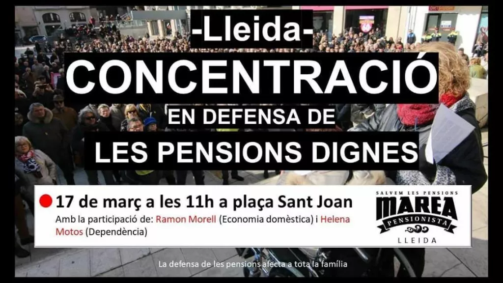 Concentració per unes pensions dignes