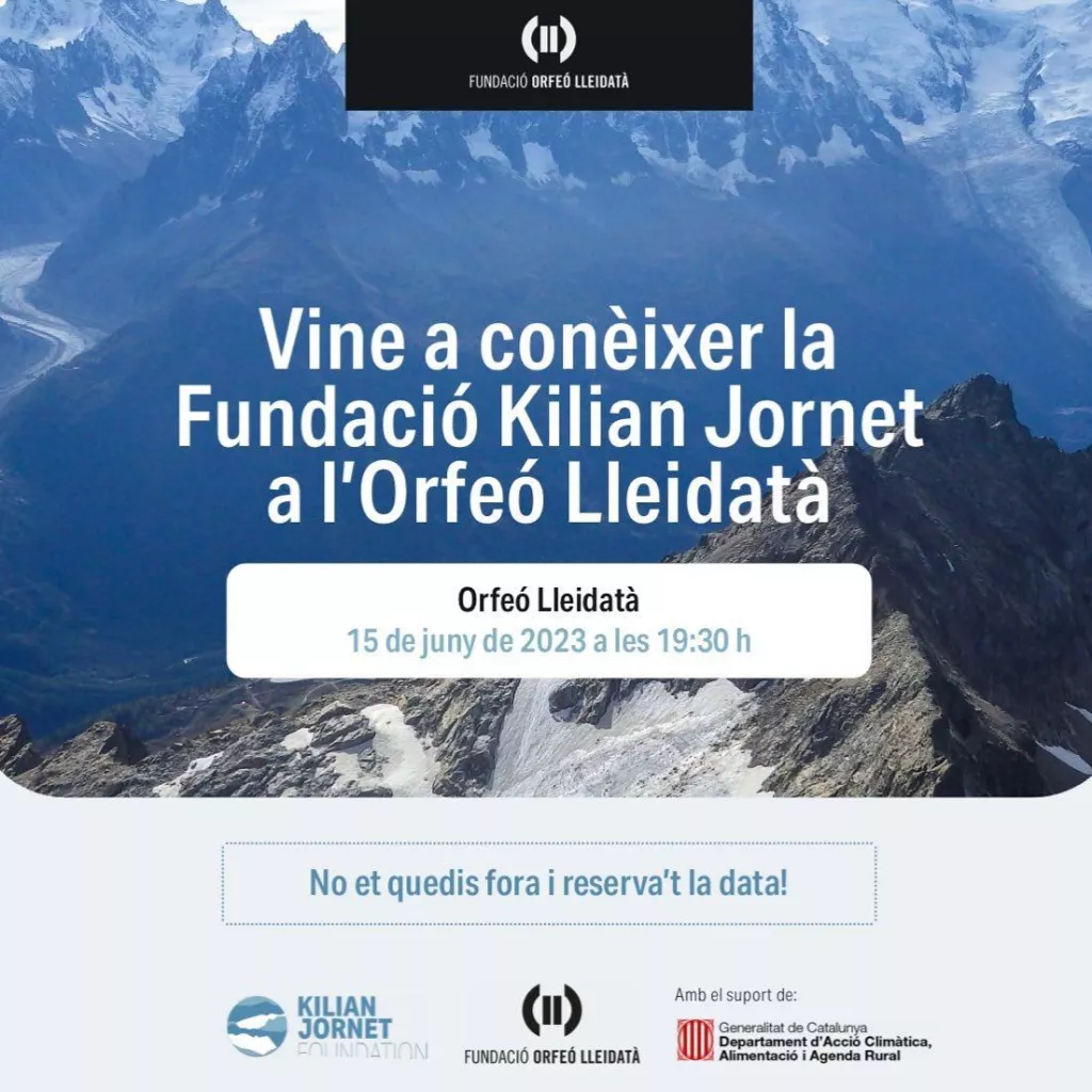 Acte de la Fundació Kilian Jornet