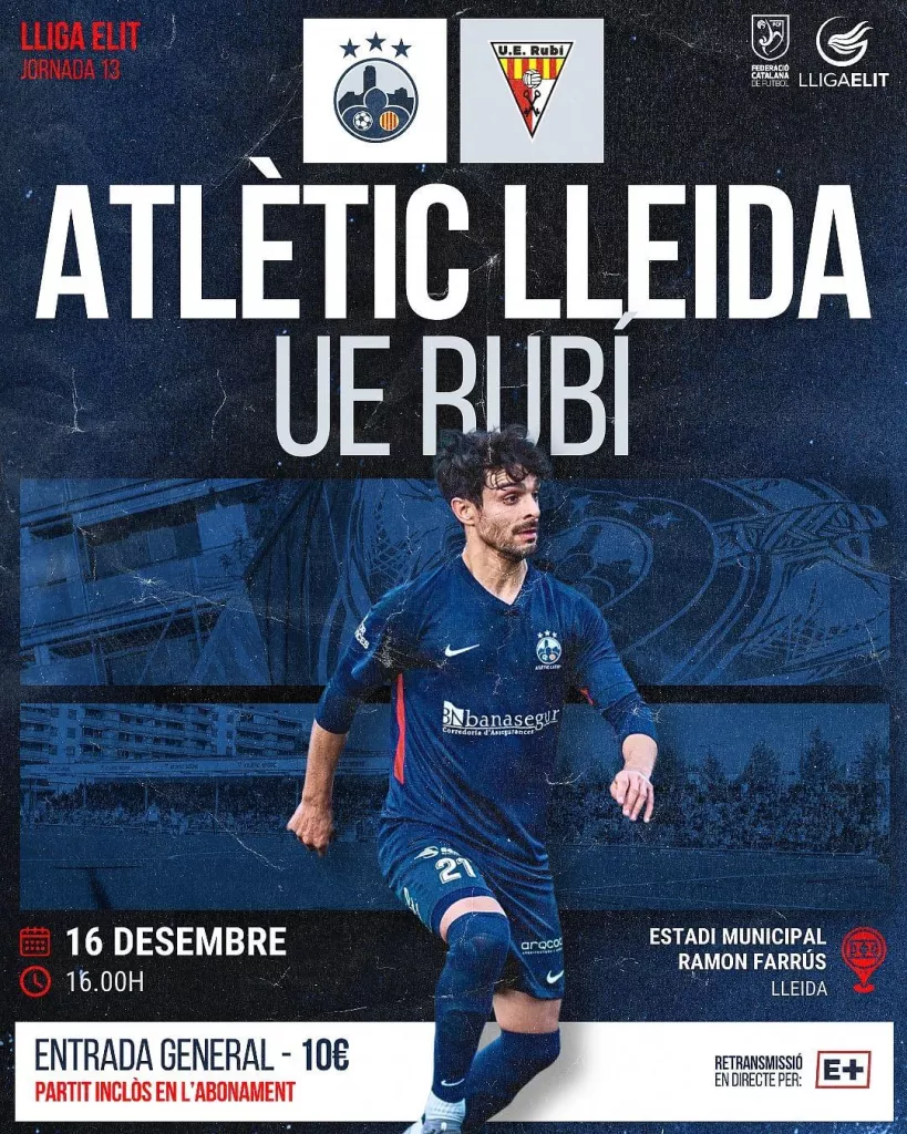 Atlètic Lleida - UE Rubí