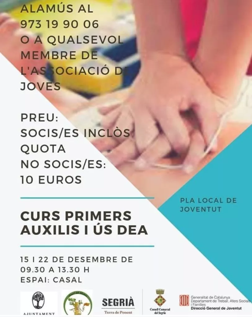 Curs de primers auxilis i ús DEA