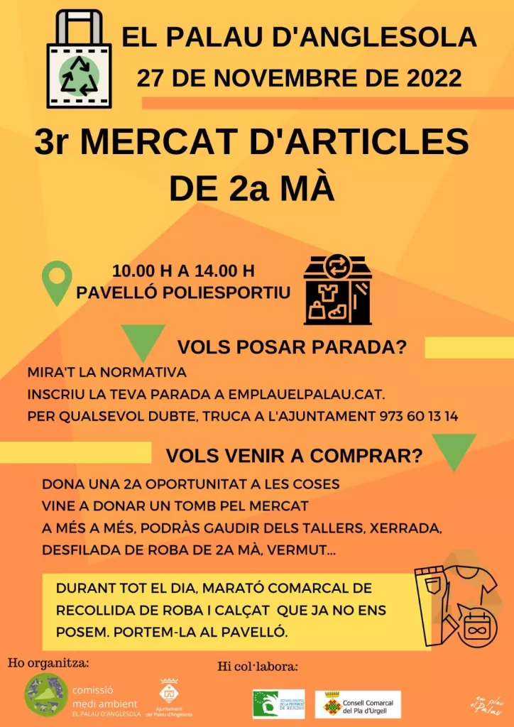 Mercat d'Articles de 2a Mà al Palau d'Anglesola