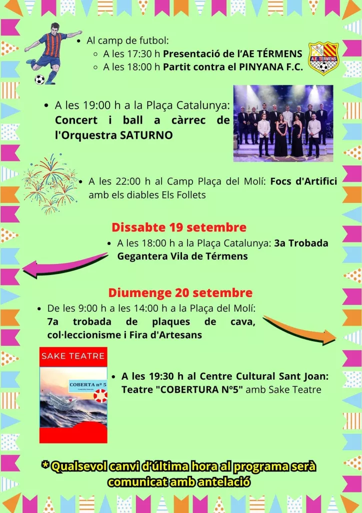 Festa Major de Térmens 2026
