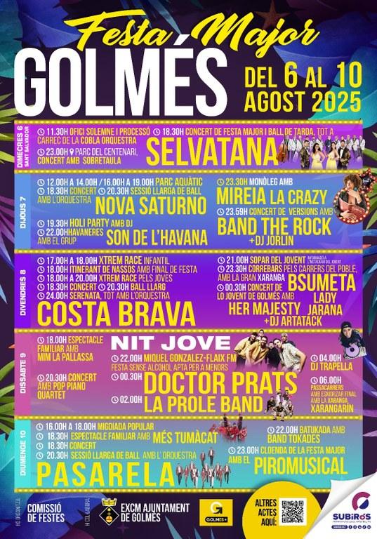 FESTA MAJOR GOLMÉS 2025