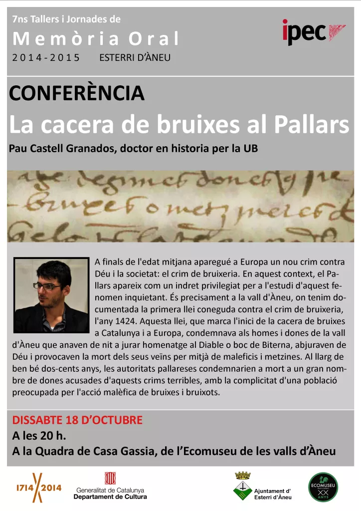 Conferència 'La cacera de bruixes al Pallars'
