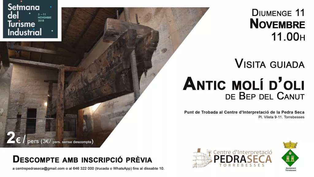 Visita l'antic molí d'oli de Bep del Canut