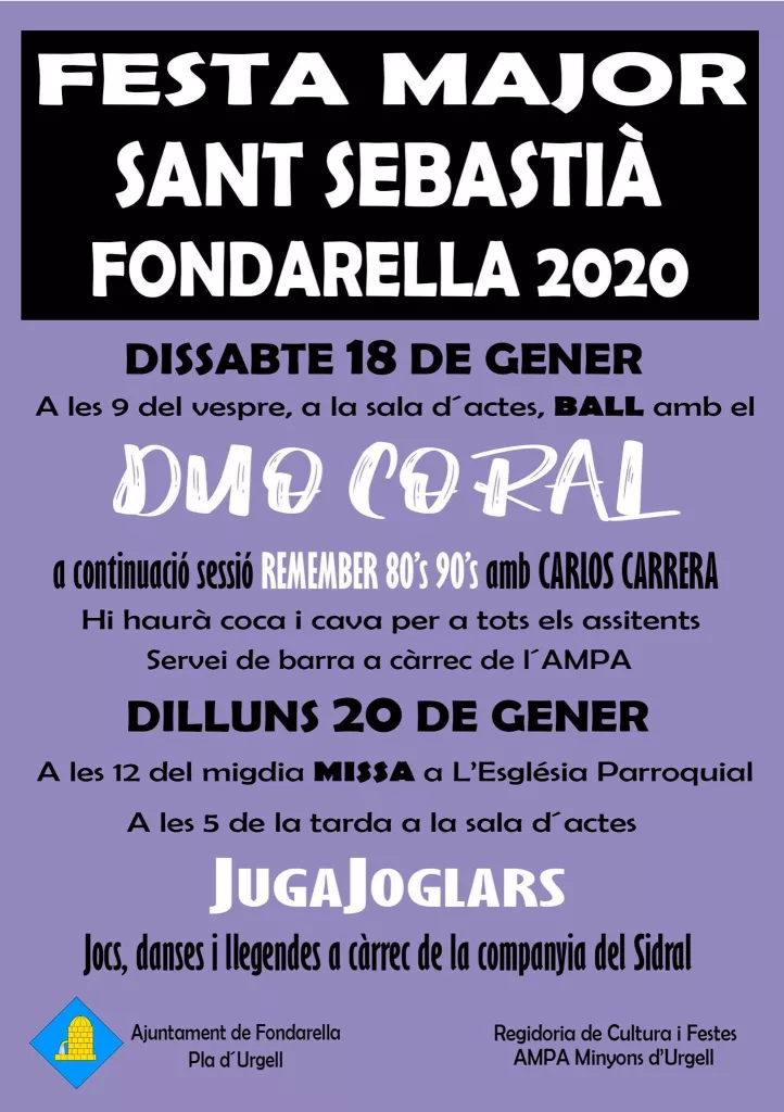 Festa Major de Sant Sebastià | Fondarella