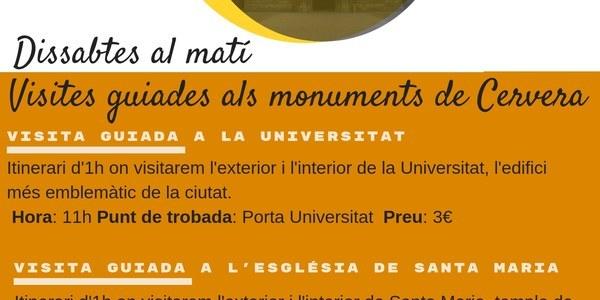 Visites guiades als monuments de Cervera