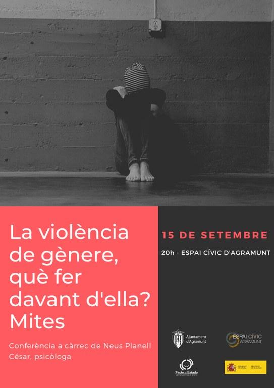 “La violència de gènere, què fer davant d’ella? Mites”.