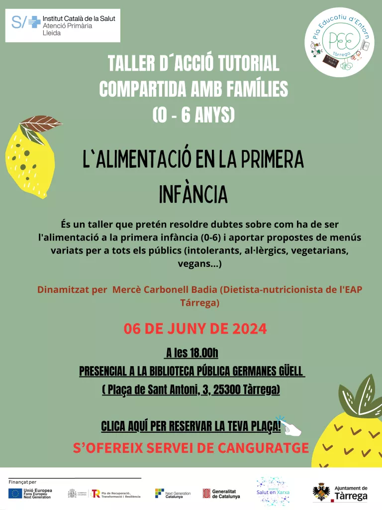 Taller d'acció tutorial compartida amb famílies