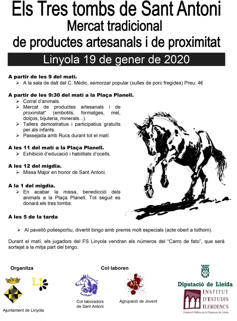 Festa i Mercat dels Tres Tombs de Sant Antoni | Linyola