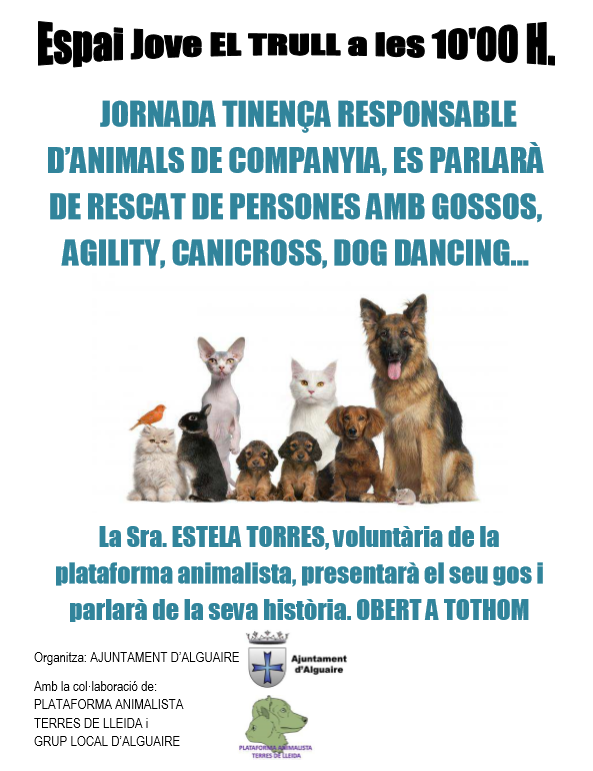 Jornada de tinença responsable d'animals de companyia