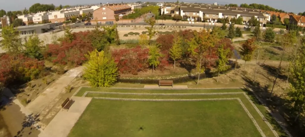 Imatge de l'àrea de l'Arborètum enregistrada pel drone / SEGRE