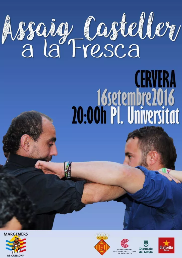 Assaig casteller a la fresca
