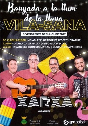 Banyada popular a la llum de la lluna a Vila-sana
