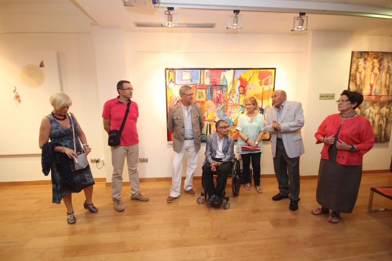Inauguració al Cercle de Belles Arts de Lleida de l'exposició del premi Belles Arts Sant Jordi