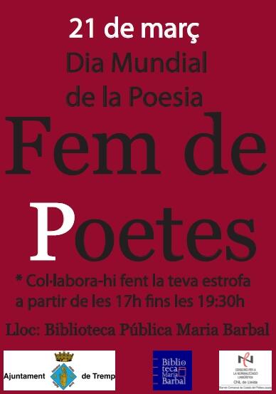Dia Mundial de la Poesia a Tremp