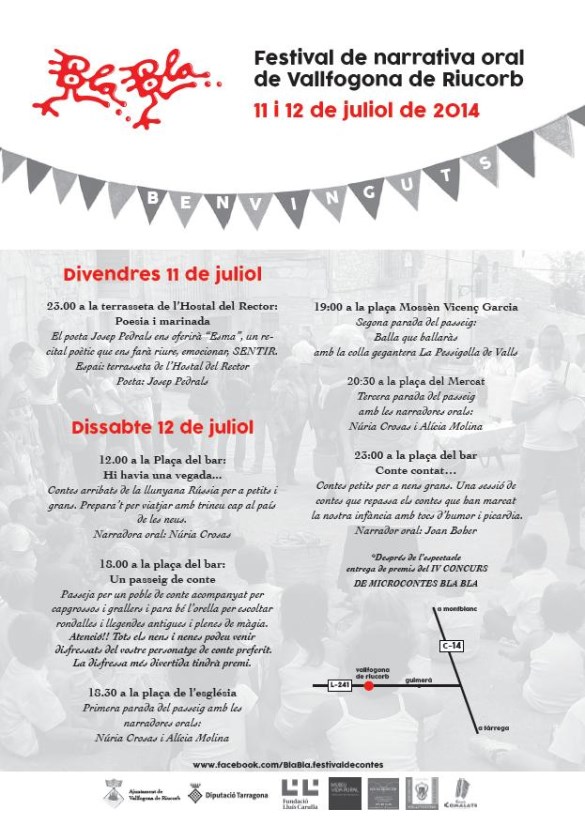 Cartell del Bla bla Vallfogona / Vallfogona.altanet.org