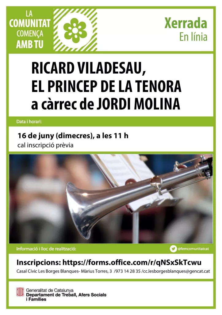"Ricard Viladesau, el príncep de la tenora"