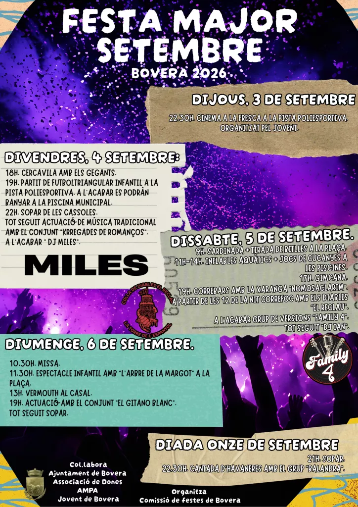 Diada de l’Onze de Setembre a Bovera