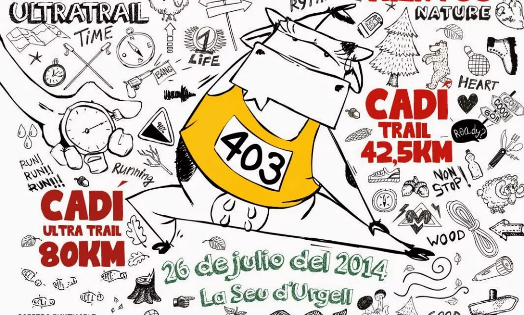 Cartell de la cursa del Cadí / almasyrunner.blogspot.com