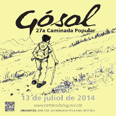 Cartell 27a caminada popular a Gósol / caminadagosol.cat