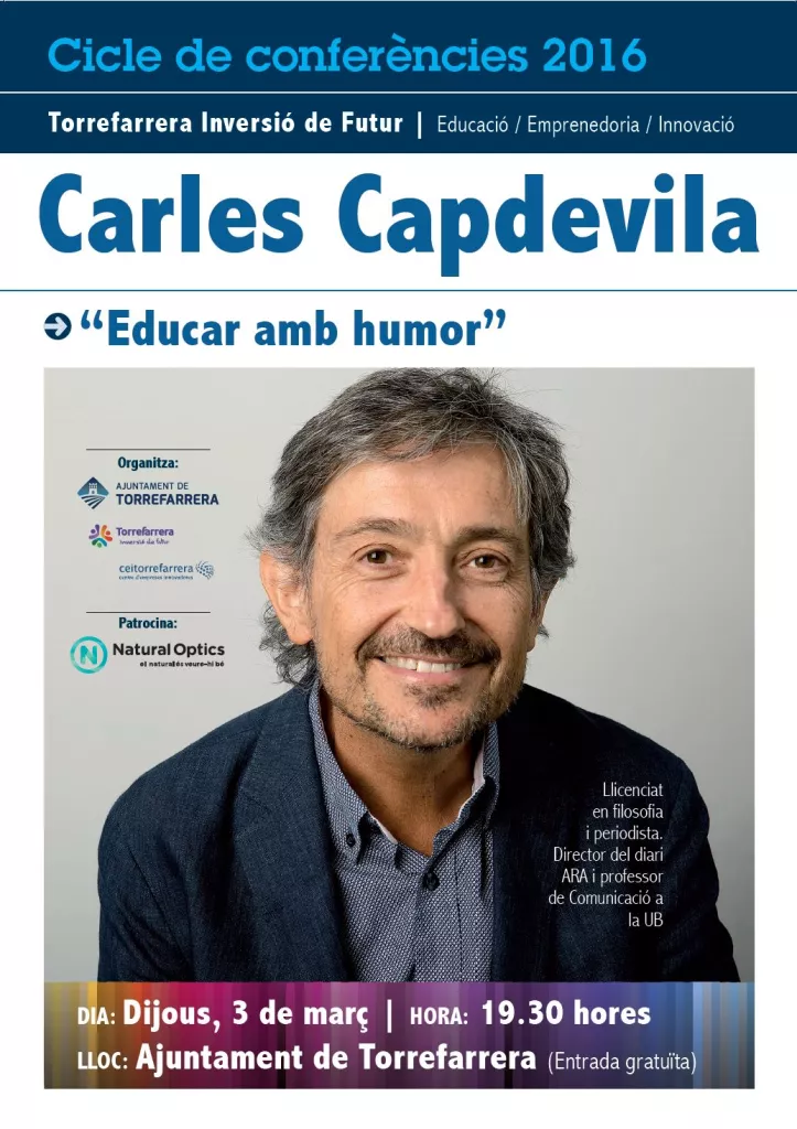 Conferència ‘Educar amb humor’ amb Carles Capdevila