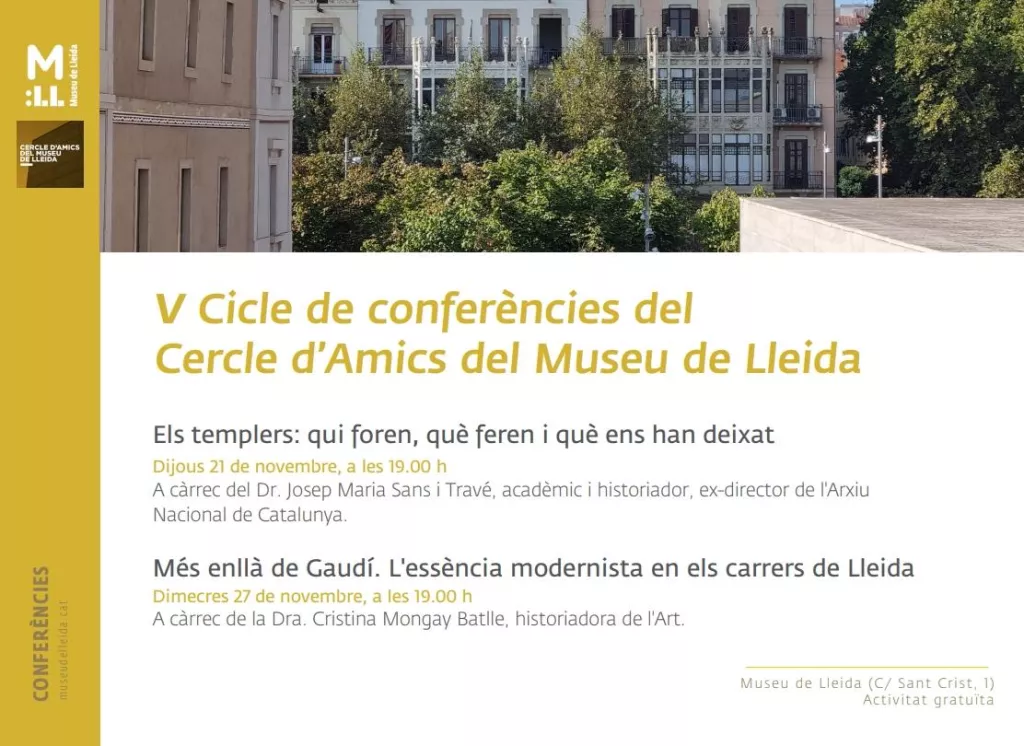 Cicle de conferències del  Cercle d’Amics del Museu de Lleida