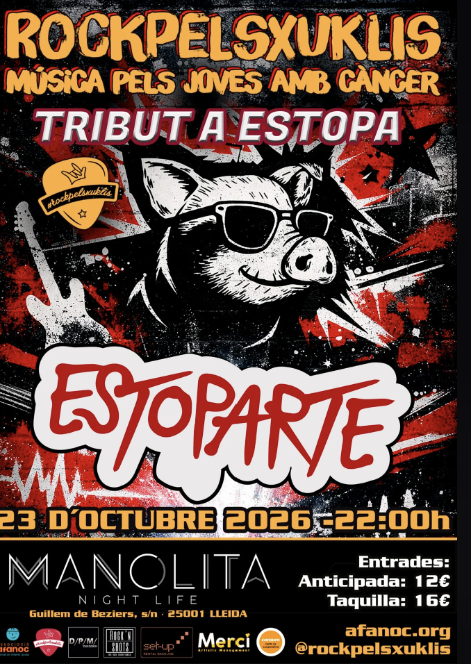 Concert solidari d’Estoparte dins la campanya RockpelsXuklis