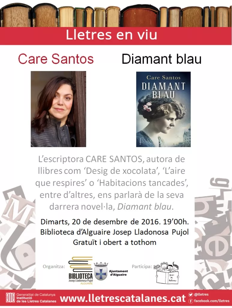 Presentació de la novel·la "Diamant Blau" de Care Santos