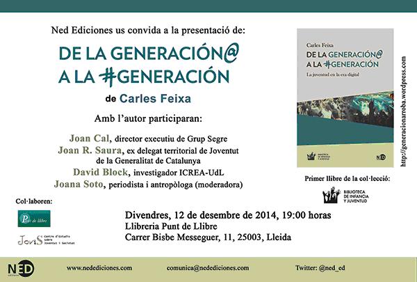 Presentació del llibre 'De la generación@ a la #generación'