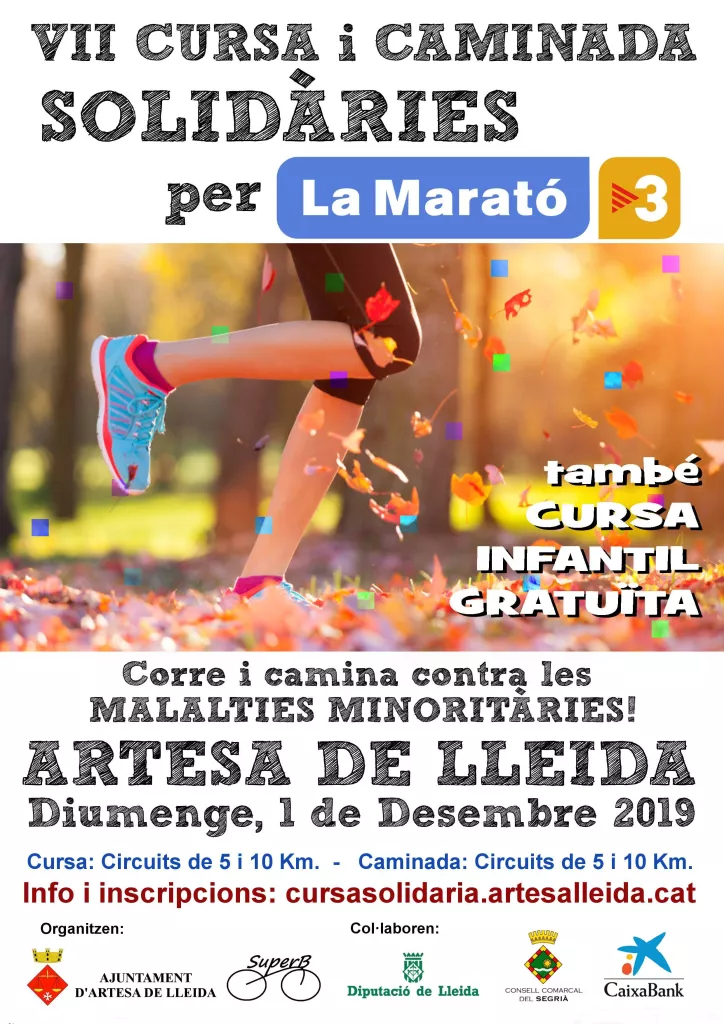 Cursa Solidària amb la Marató a Artesa de Lleida